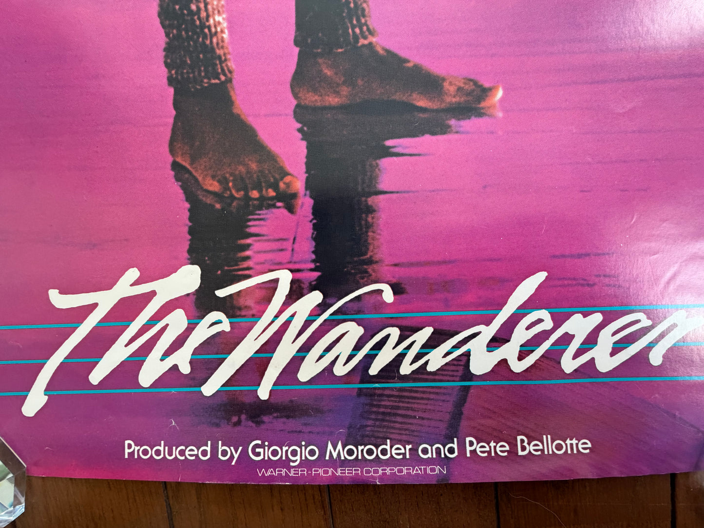 Donna Summer The Wanderer 1980 Promo Poster Japan Geffen Records Vintage Promotional Memorabilia