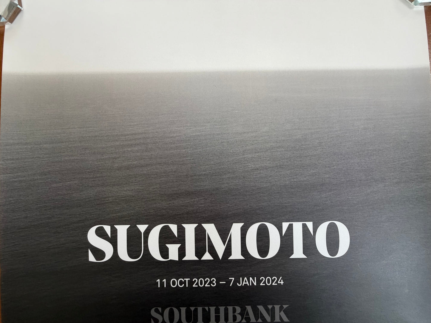 Hiroshi Sugimoto Exhibition Poster Hayward Gallery London 2023 East China Sea Monochrome Photography
