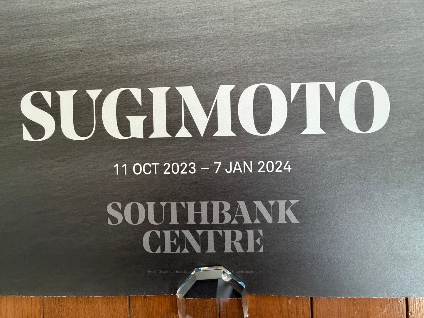 Hiroshi Sugimoto Exhibition Poster Hayward Gallery London 2023 East China Sea Monochrome Photography