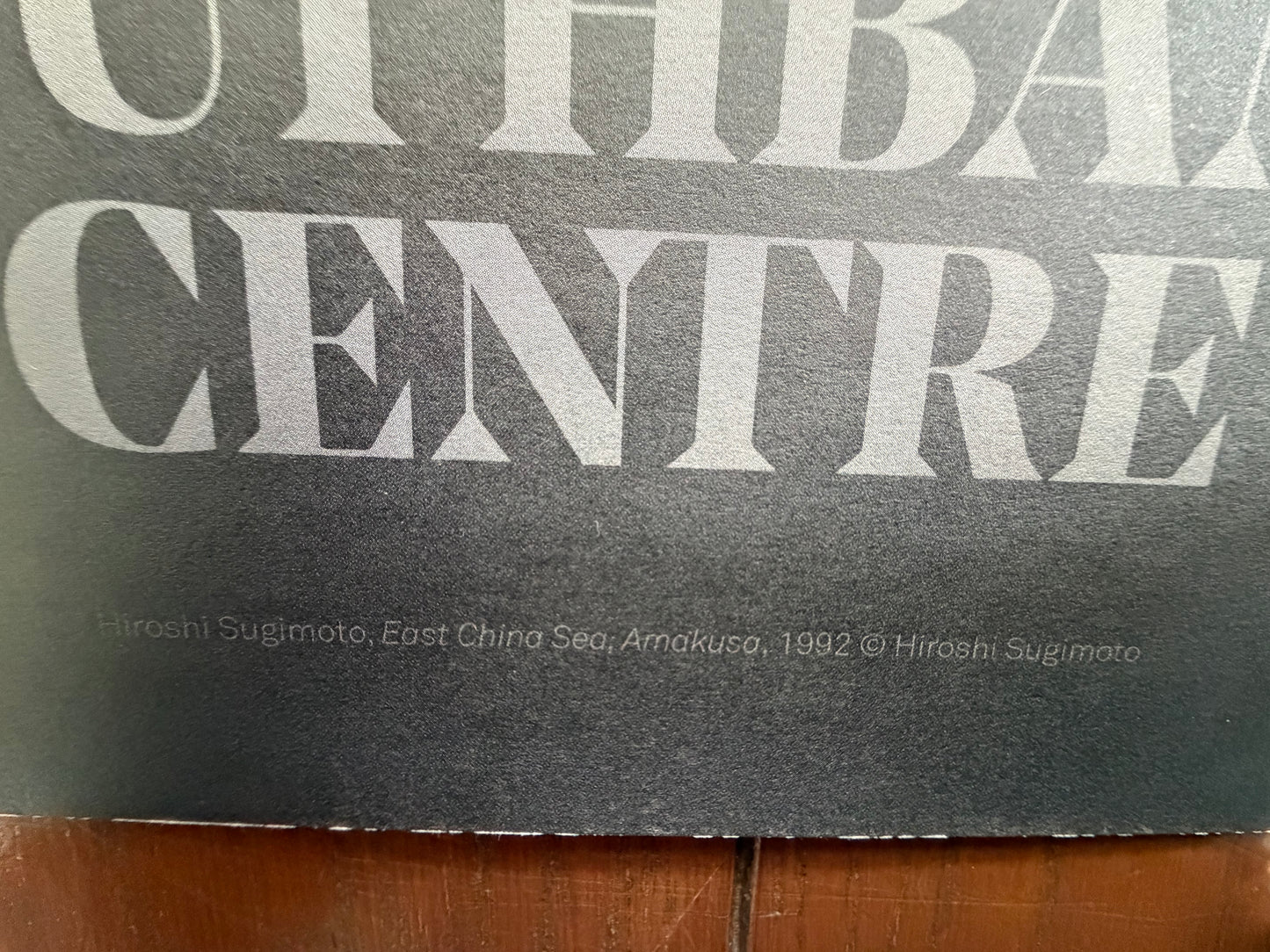Hiroshi Sugimoto Exhibition Poster Hayward Gallery London 2023 East China Sea Monochrome Photography