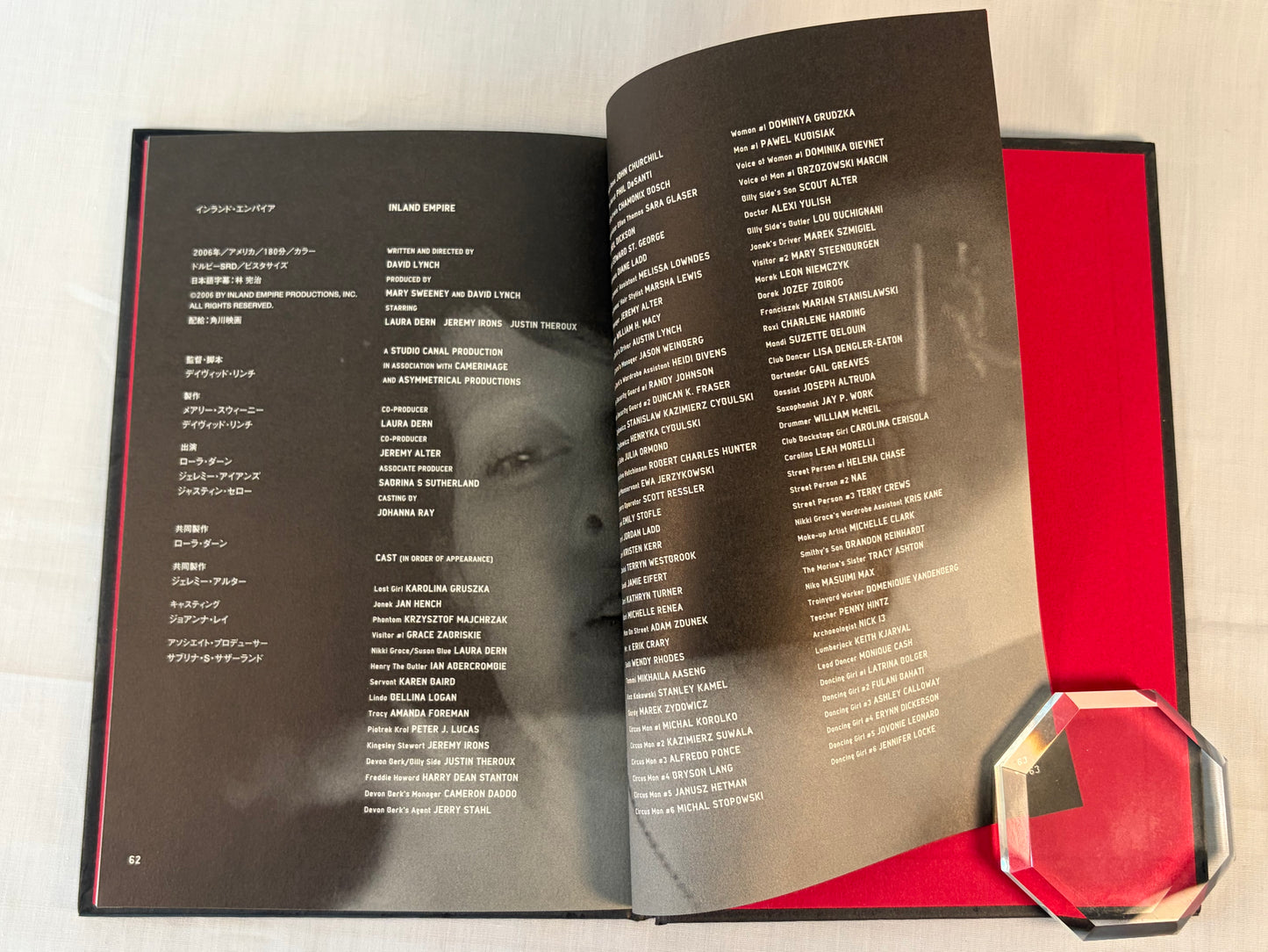 David Lynch Inland Empire Movie Program 2007 Japan Pamphlet Book Official Theatrical Release