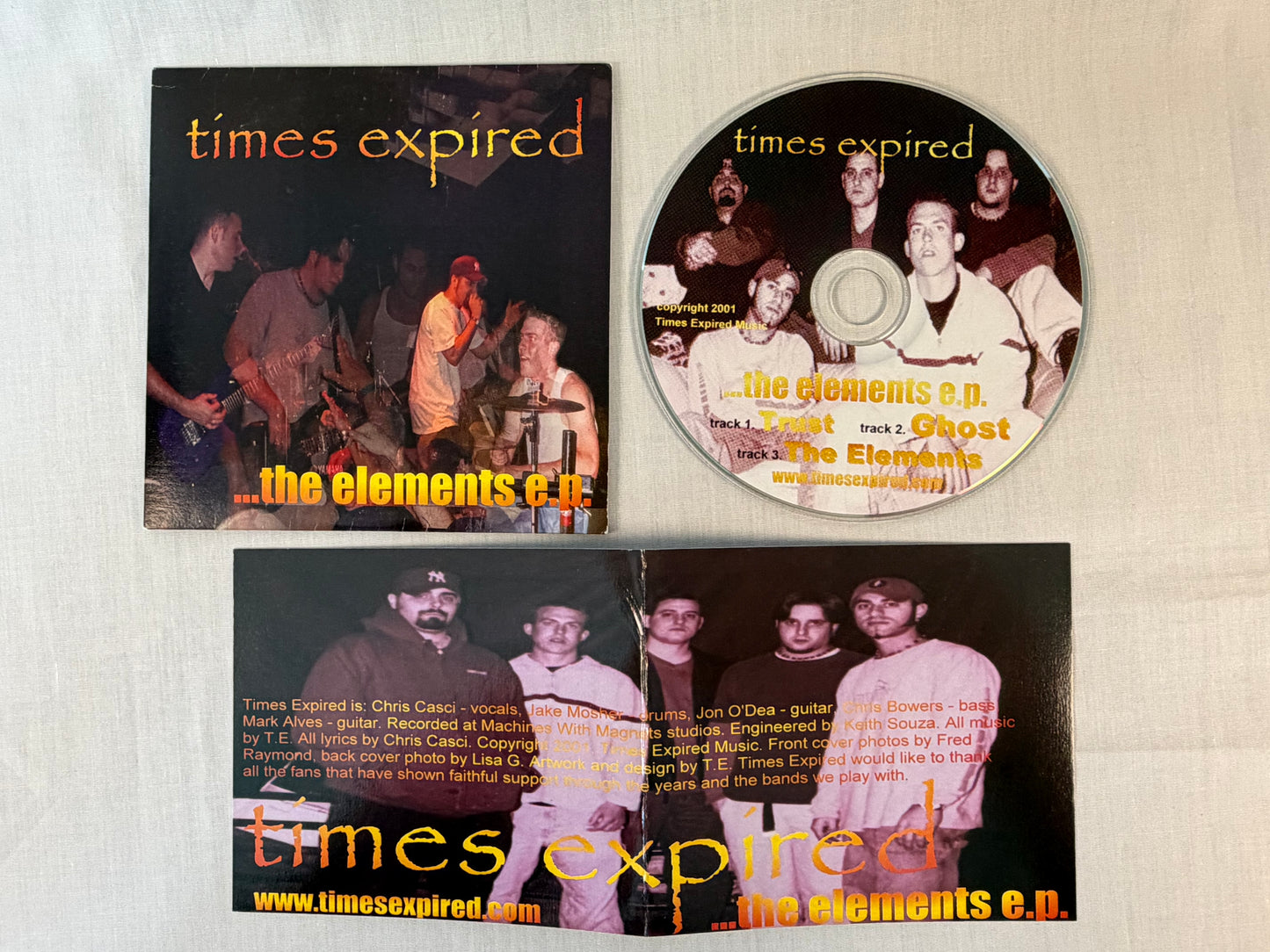 Times Expired The Elements E.P. 2001 Original Rapcore Nu Metal CD Independent Hardcore