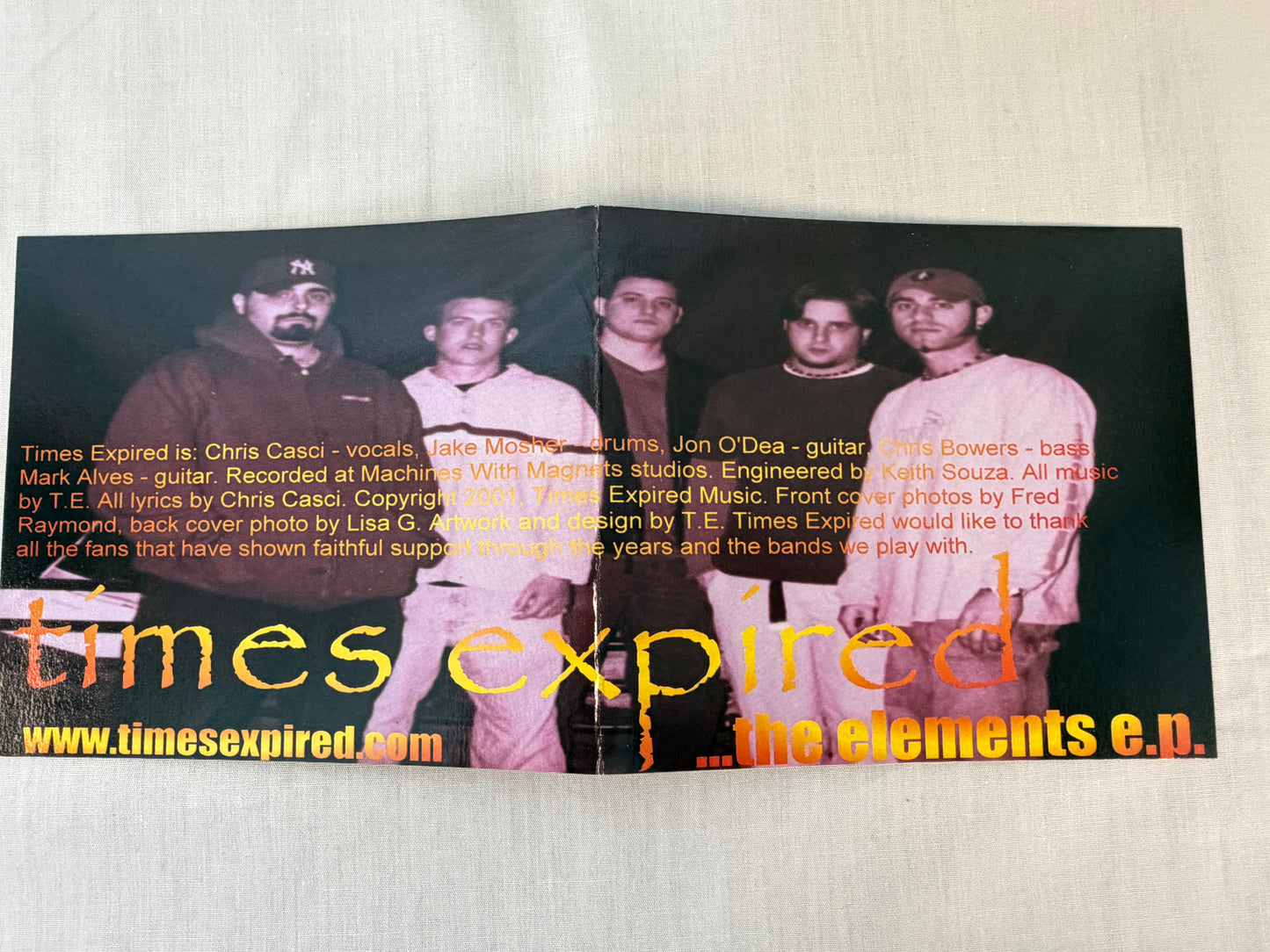 Times Expired The Elements E.P. 2001 Original Rapcore Nu Metal CD Independent Hardcore
