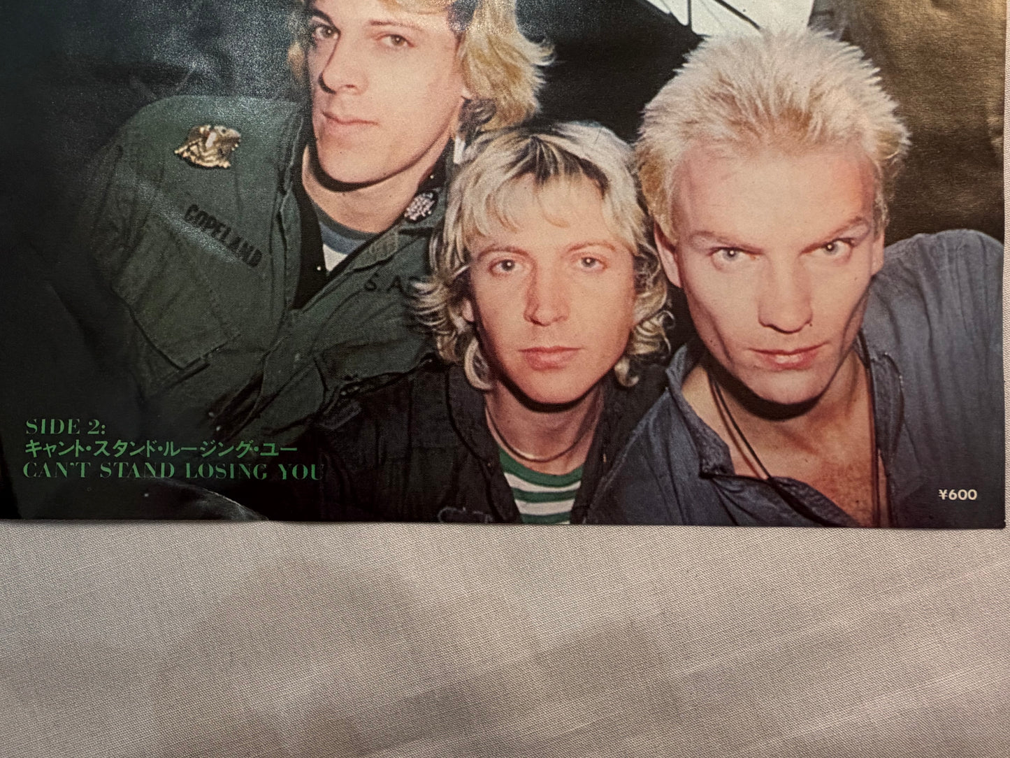 The Police Roxanne Cant Stand Losing You AMP1029 Japan Promo 7" Single Vinyl Original Pressing