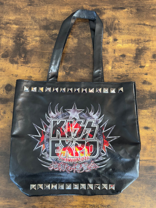 KISS Tote Bag EXPO TOKYO 2016 Jigoku-no Hell's Exhibition Limited Edition Faux Leather