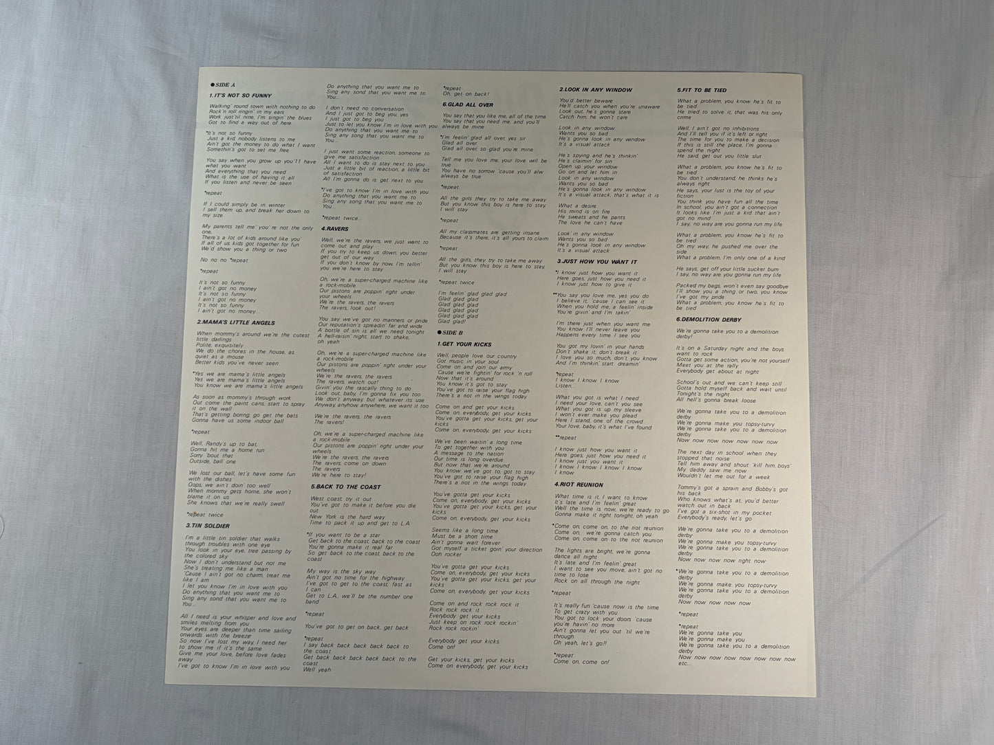 Quiet Riot LP Vinyl Japan 1978 CBS Sony 25AP880 w/ OBI