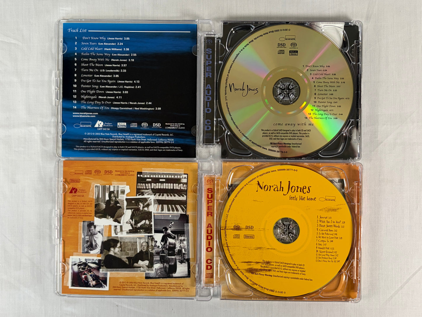 Norah Jones The Collection 6 SACD Hybrid Box Set Analogue Productions Audiophile Reissue