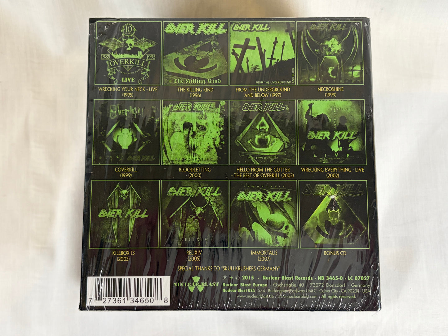 OVERKILL HISTORIKILL 1995-2007 14CD Box Set Nuclear Blast 2015 Thrash Metal Collection