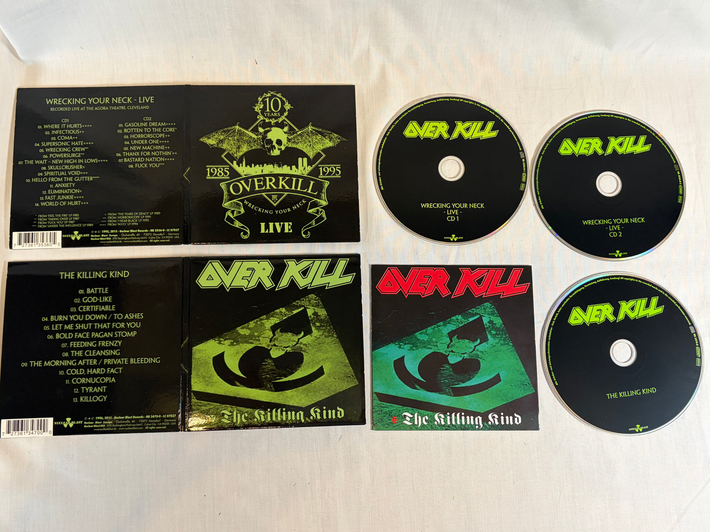 OVERKILL HISTORIKILL 1995-2007 14CD Box Set Nuclear Blast 2015 Thrash Metal Collection
