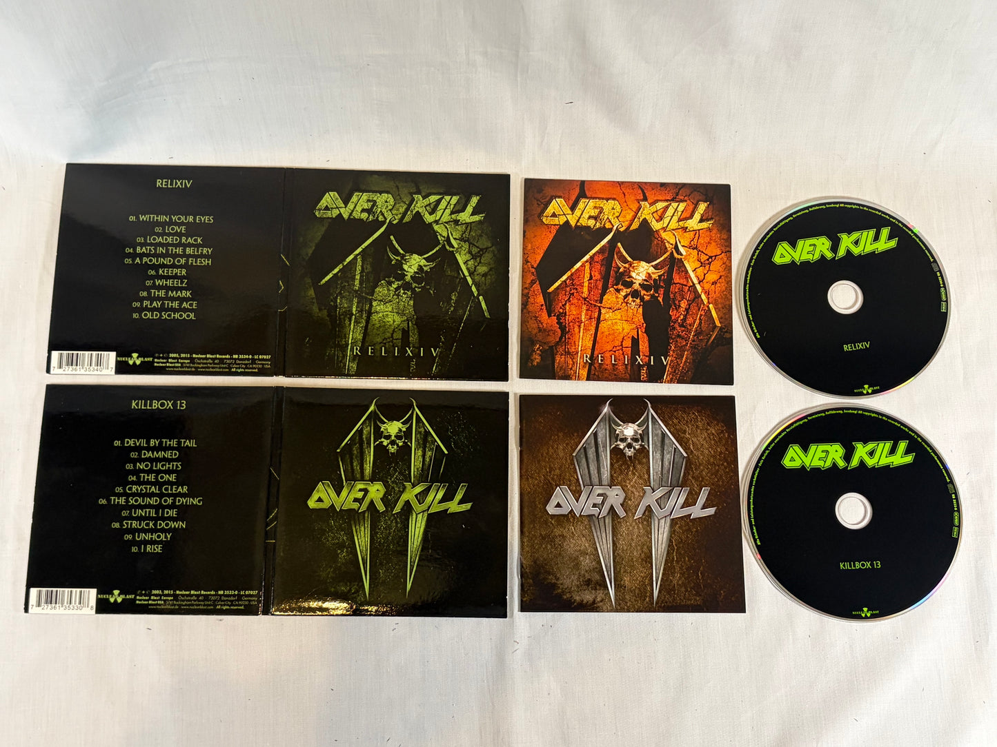 OVERKILL HISTORIKILL 1995-2007 14CD Box Set Nuclear Blast 2015 Thrash Metal Collection