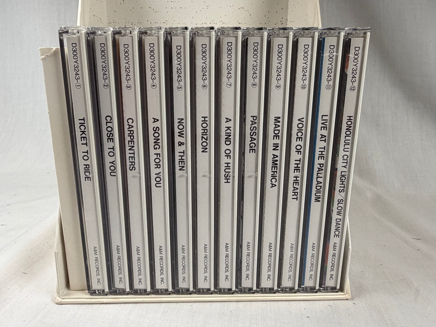 Carpenters Collection 12CD Japan Box Set D300Y3243 Limited Edition A&M Pony Canyon 1989 Original