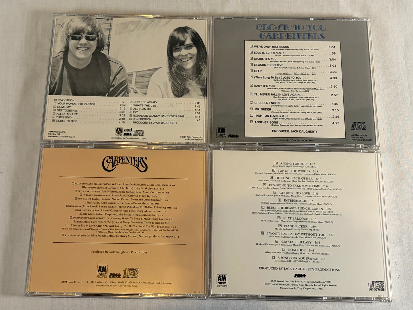 Carpenters Collection 12CD Japan Box Set D300Y3243 Limited Edition A&M Pony Canyon 1989 Original