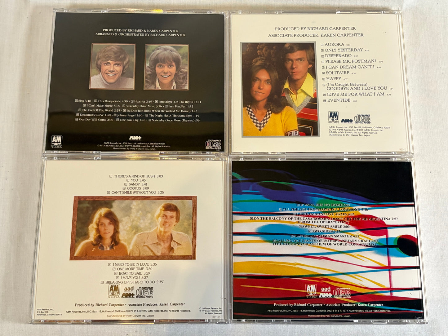 Carpenters Collection 12CD Japan Box Set D300Y3243 Limited Edition A&M Pony Canyon 1989 Original