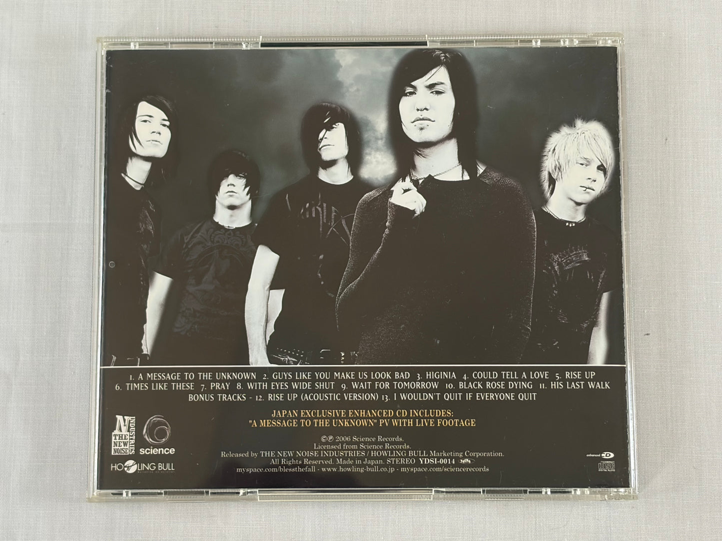 Blessthefall His Last Walk Japan Edition CD 2007 Enhanced w/ OBI Bonus Tracks