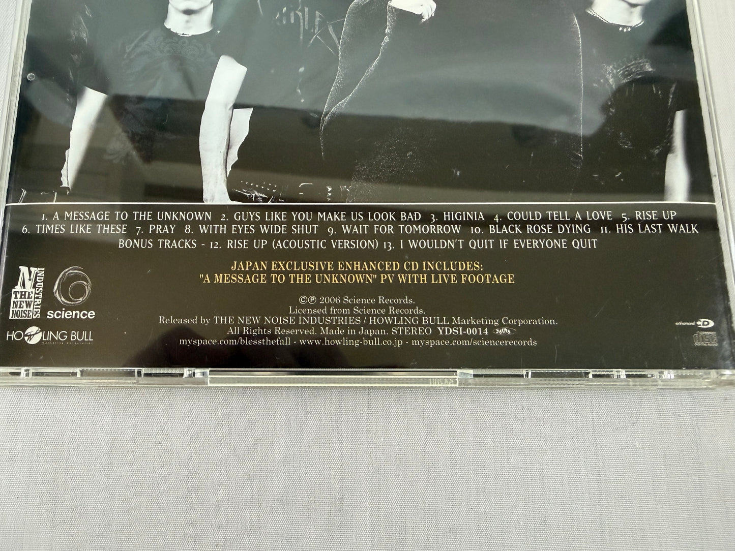 Blessthefall His Last Walk Japan Edition CD 2007 Enhanced w/ OBI Bonus Tracks