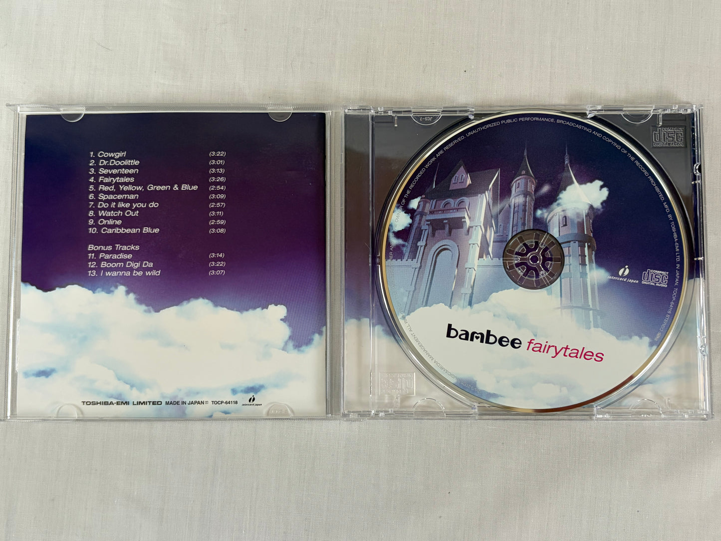 Bambee Fairytales Japan Edition CD Album 2001 TOCP-64118 Dancemania Toshiba EMI