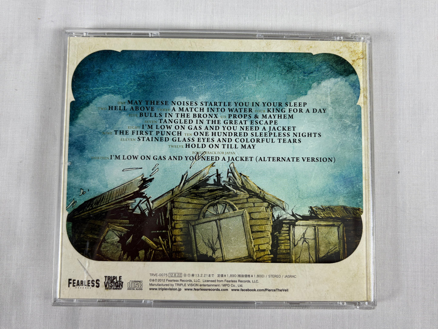 Pierce The Veil Collide With The Sky Japan CD w/ OBI Bonus Track TRVE-0075
