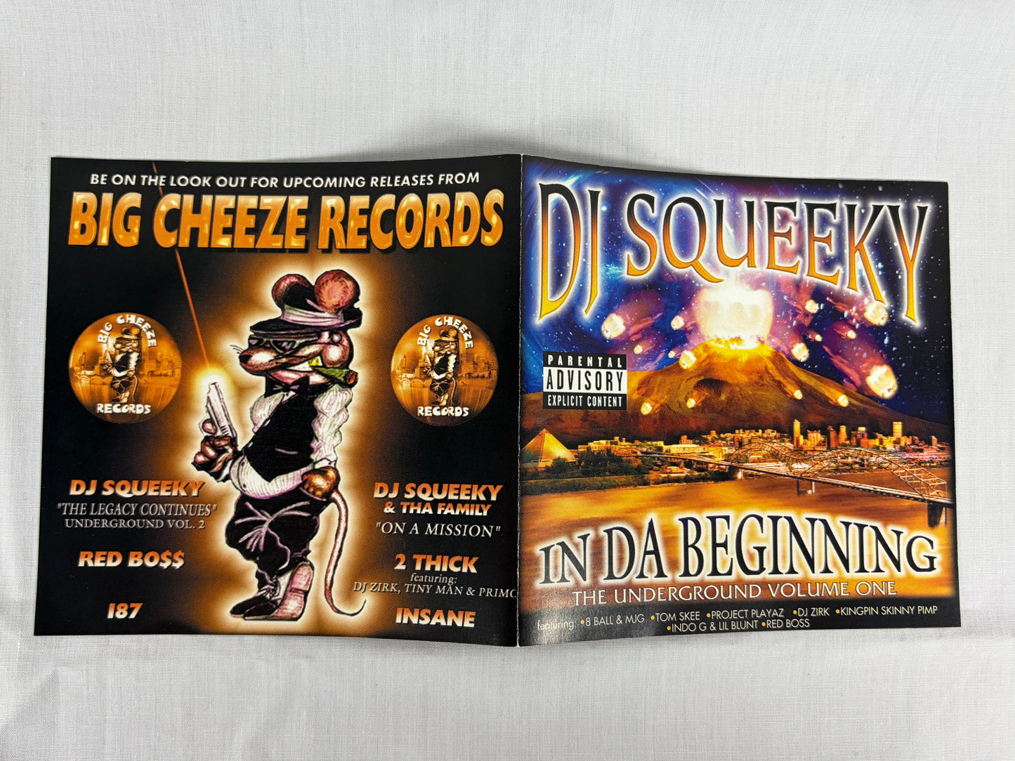 DJ Squeeky In Da Beginning Underground Volume One 2000 US Rap CD Memphis Hip Hop