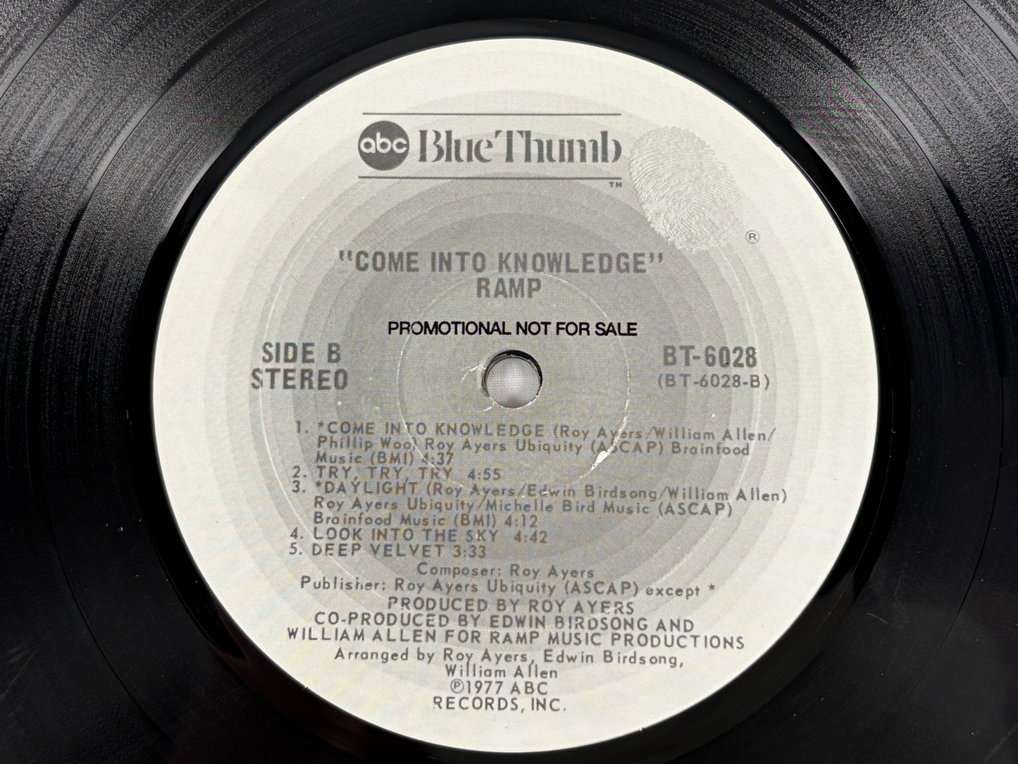 RAMP Come Into Knowledge Promo LP 1977 Roy Ayers Rare Groove Funk Soul