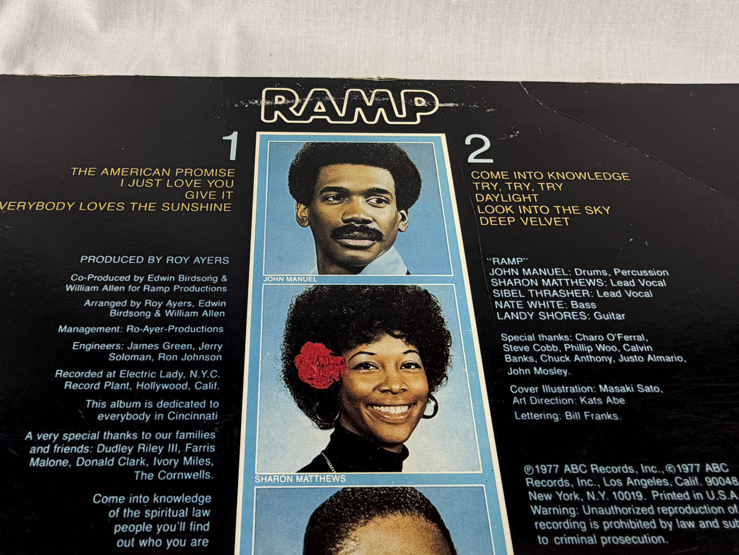 RAMP Come Into Knowledge Promo LP 1977 Roy Ayers Rare Groove Funk Soul