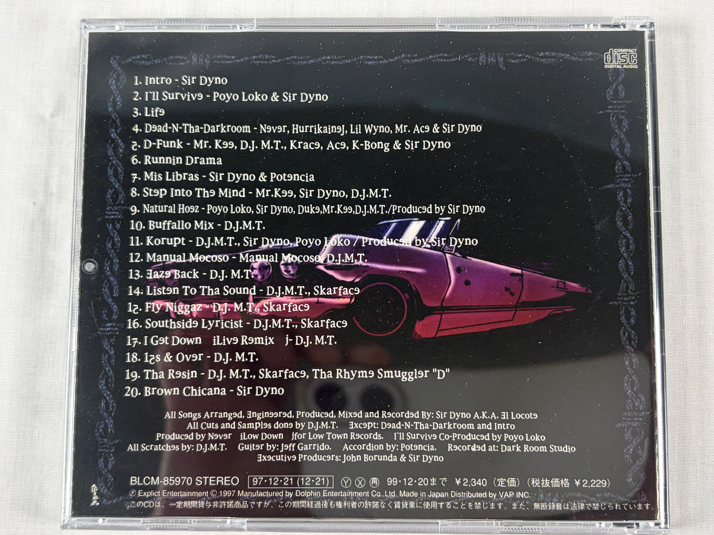 Barrio Love 20 Shots From Tha Barrio CD Japan Promo w/ OBI BLCM-85970 West Coast Rap