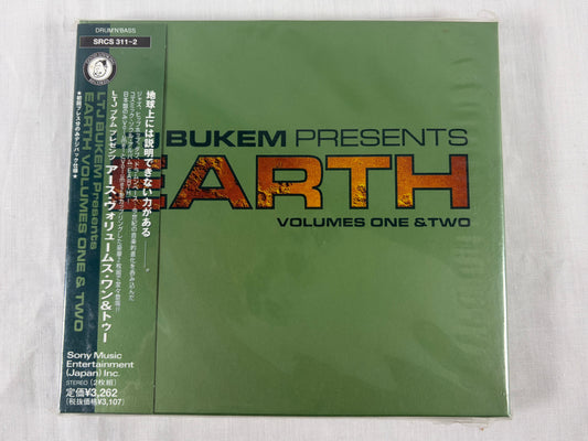 LTJ Bukem Presents Earth Volumes One & Two 2CD Japan Promo w/ OBI Factory Sealed