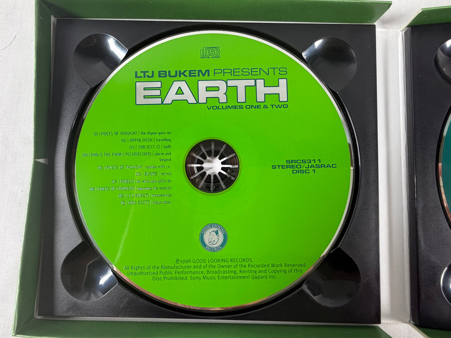 LTJ Bukem Presents Earth Volumes One & Two 2CD Japan Promo w/ OBI Factory Sealed