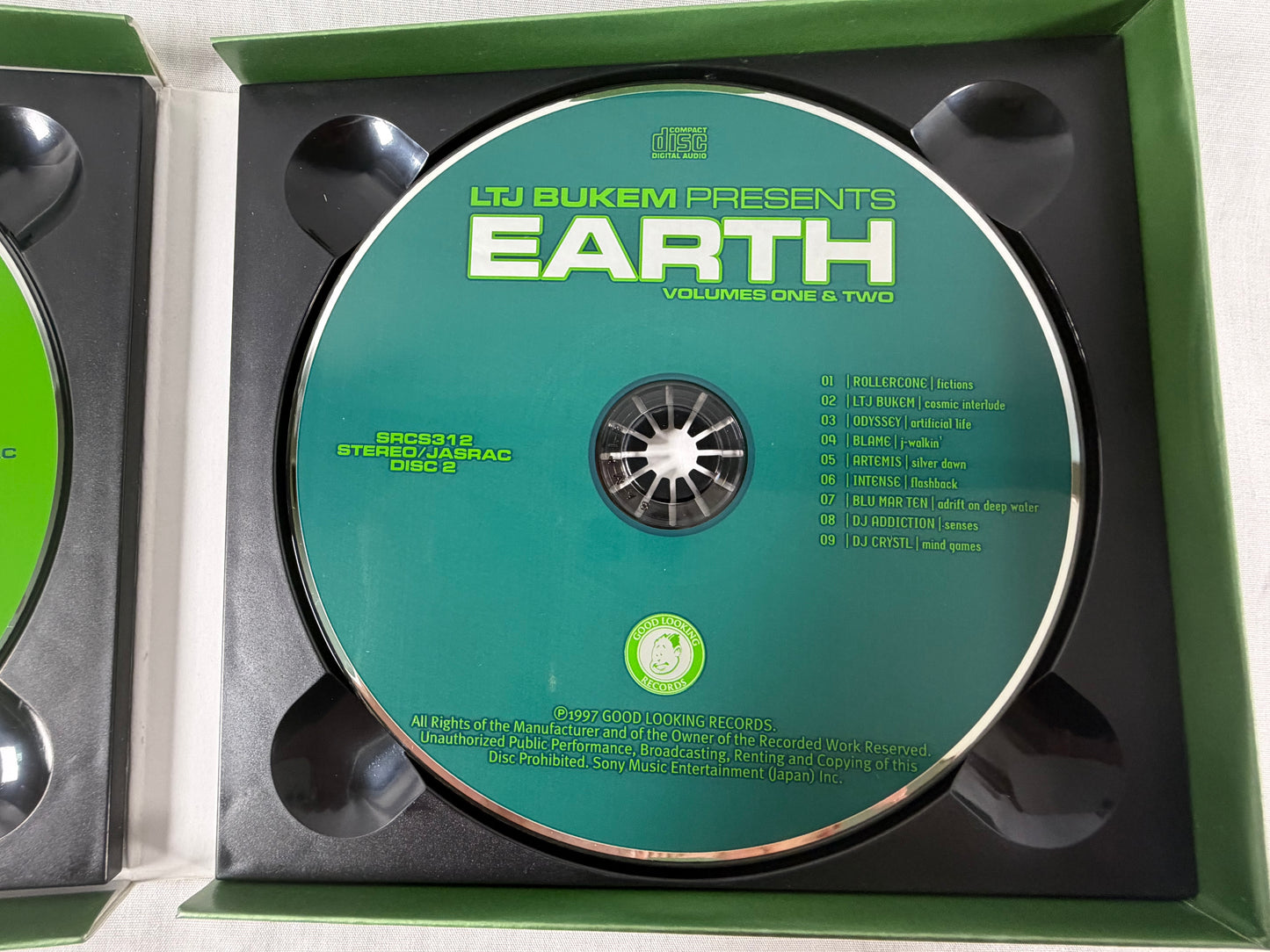 LTJ Bukem Presents Earth Volumes One & Two 2CD Japan Promo w/ OBI Factory Sealed