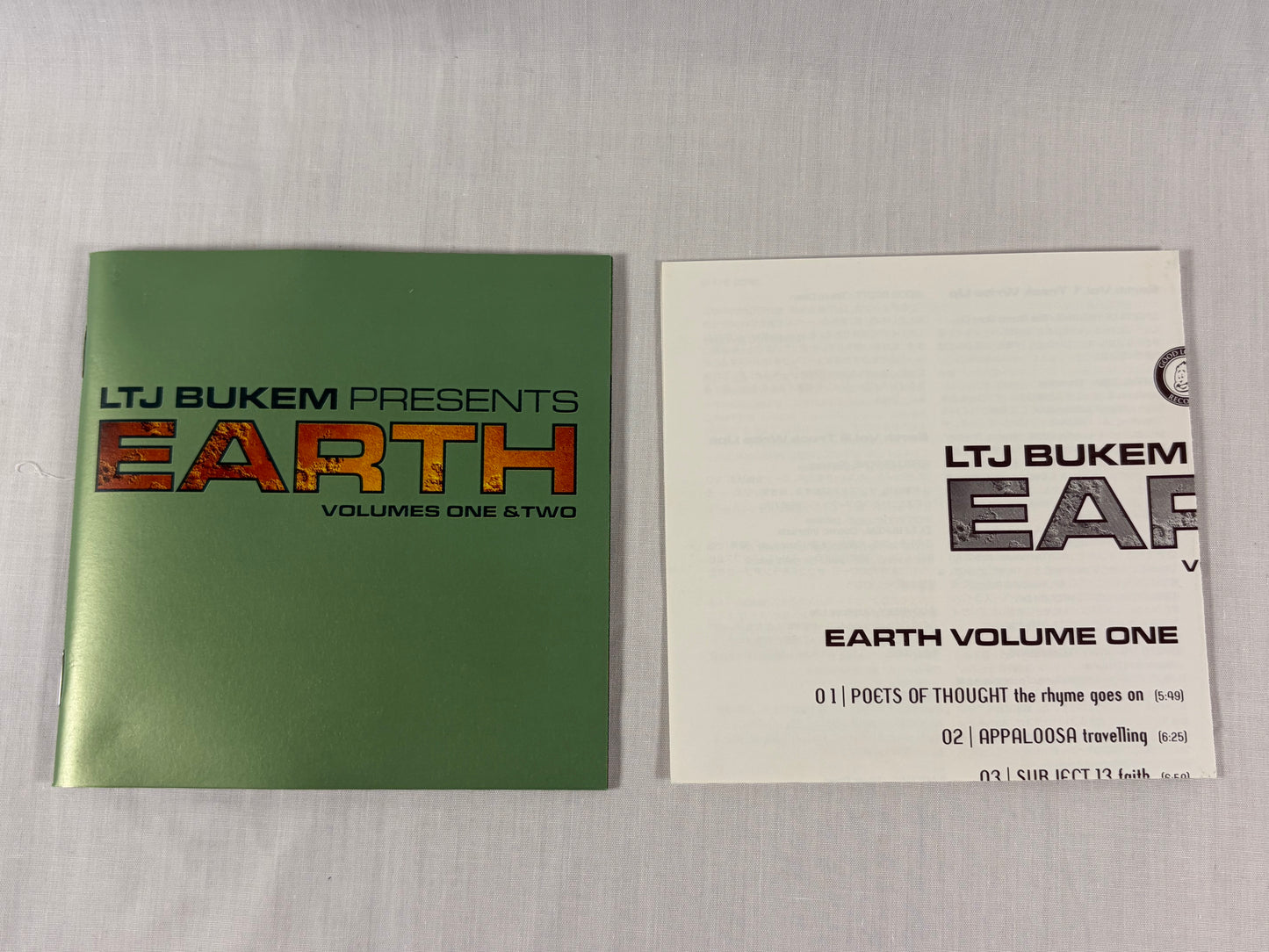LTJ Bukem Presents Earth Volumes One & Two 2CD Japan Promo w/ OBI Factory Sealed