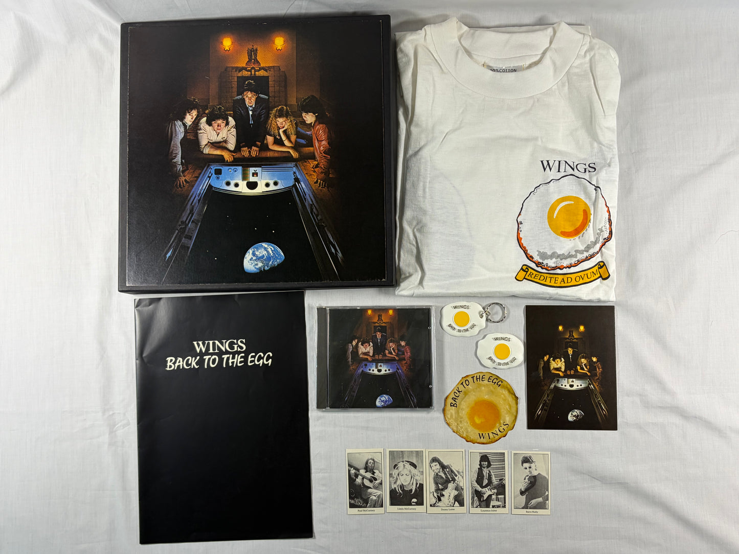 Paul McCartney & Wings Back To The Egg Promo CD Box Set Nimbus XL T-Shirt UK Promotional