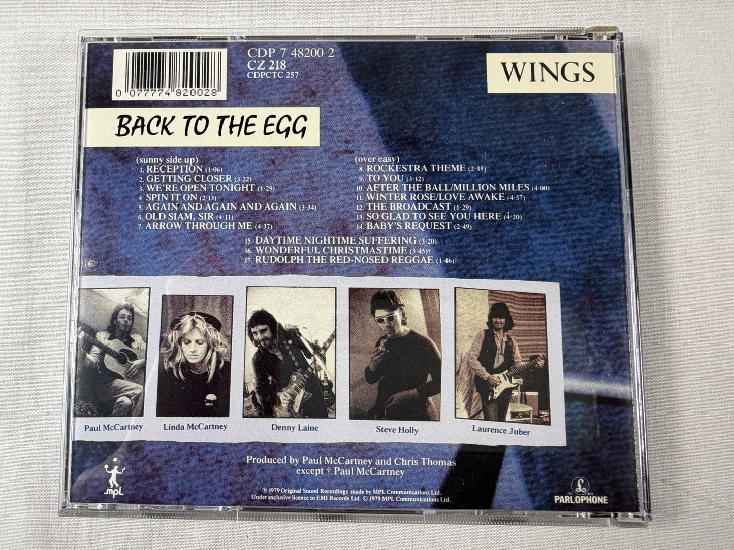 Paul McCartney & Wings Back To The Egg Promo CD Box Set Nimbus XL T-Shirt UK Promotional