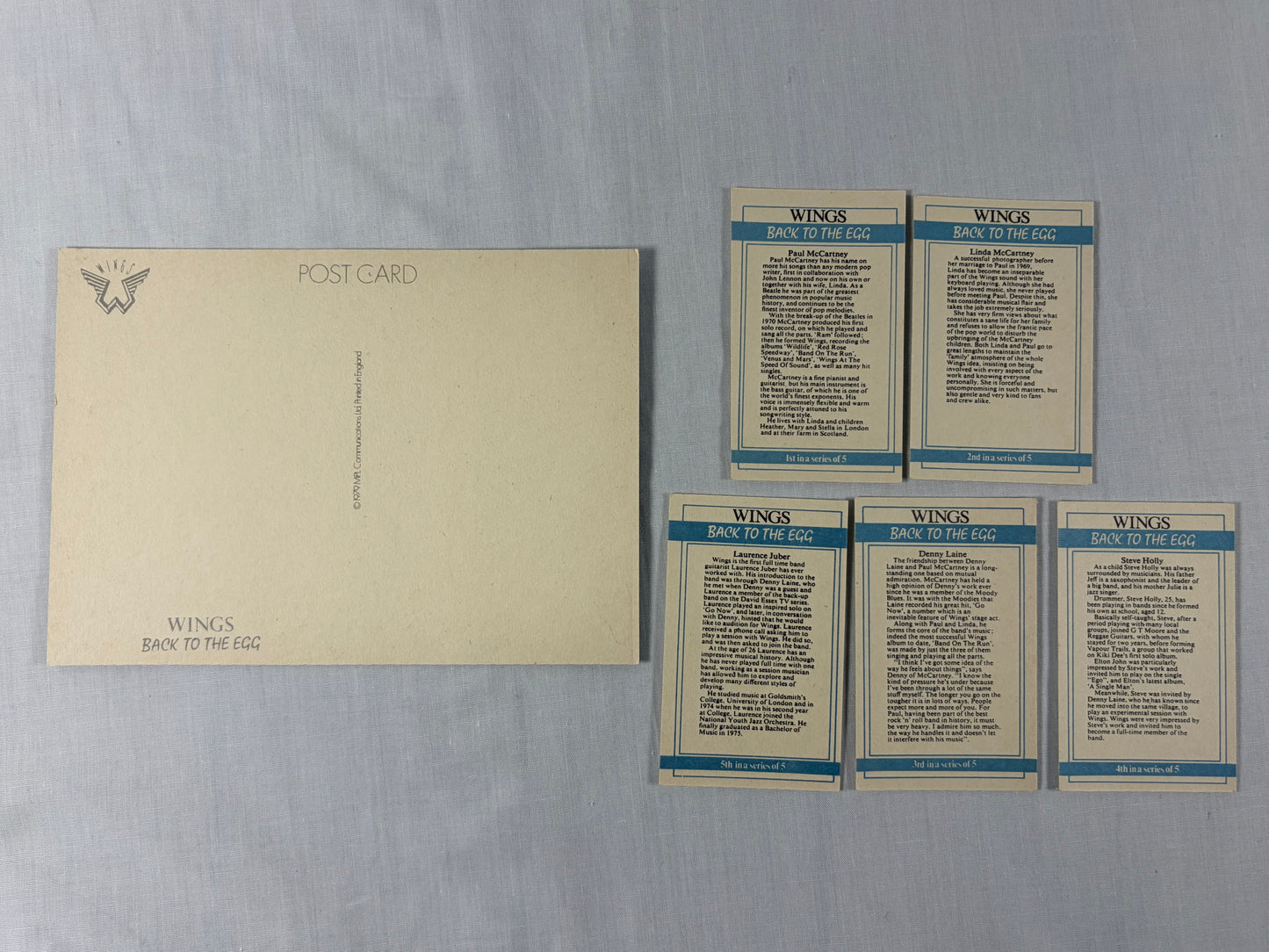 Paul McCartney & Wings Back To The Egg Promo CD Box Set Nimbus XL T-Shirt UK Promotional