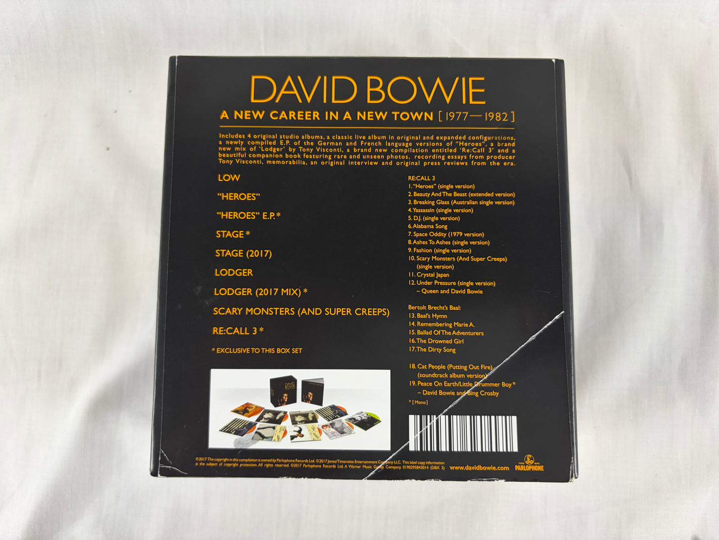 David Bowie A New Career In A New Town 1977-1982 11CD Box Set Parlophone 2017 Release