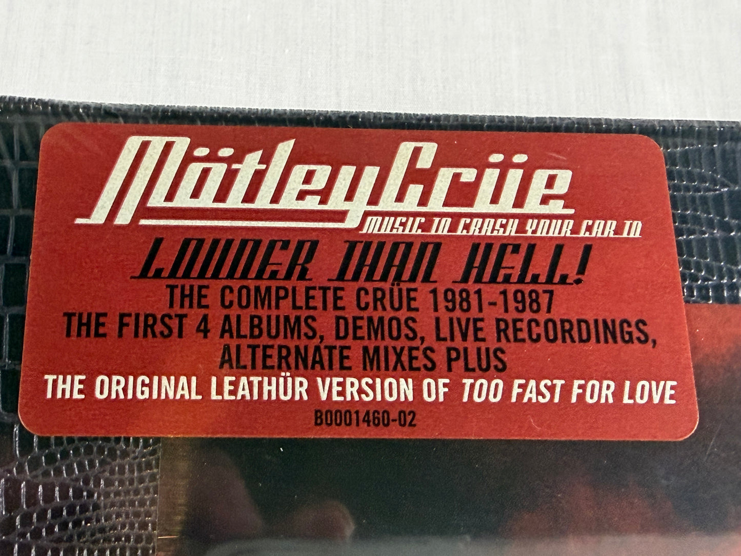 Motley Crue Music To Crash Your Car To Volume 1 4CD Box Set 2004 Factory Sealed w/ Sticker