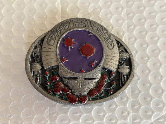 Grateful Dead Belt Buckle Space Your Face 1992 Limited Edition GDM 1992