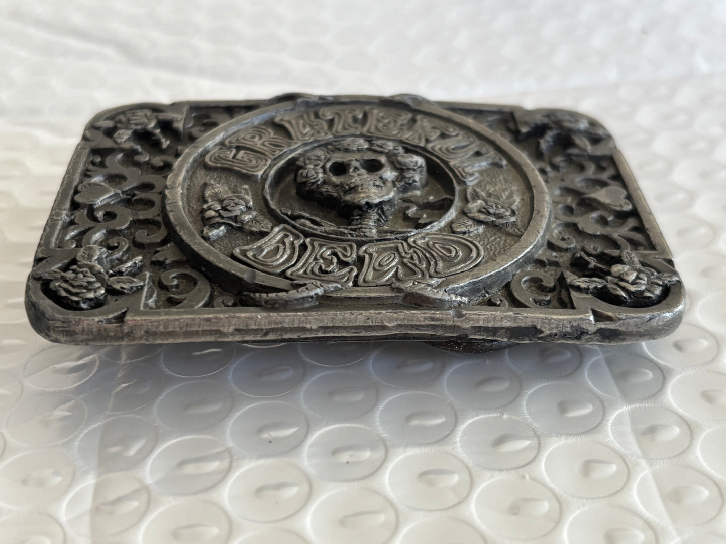 Grateful Dead Belt Buckle Skeleton & Roses Limited Edition GDM 1992 Vintage