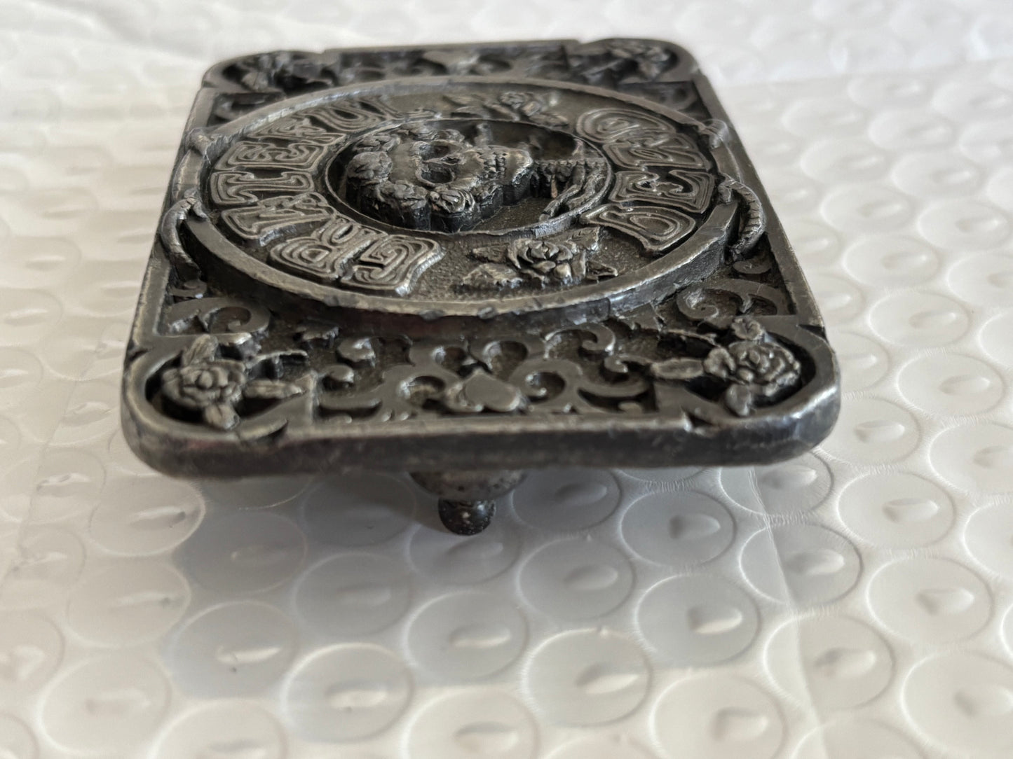 Grateful Dead Belt Buckle Skeleton & Roses Limited Edition GDM 1992 Vintage