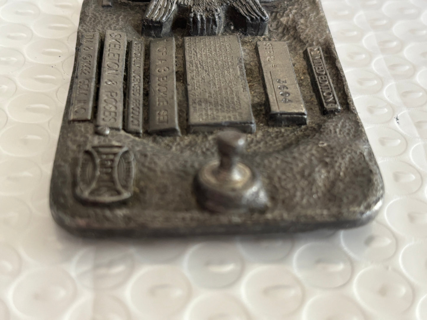 Grateful Dead Belt Buckle Skeleton & Roses Limited Edition GDM 1992 Vintage