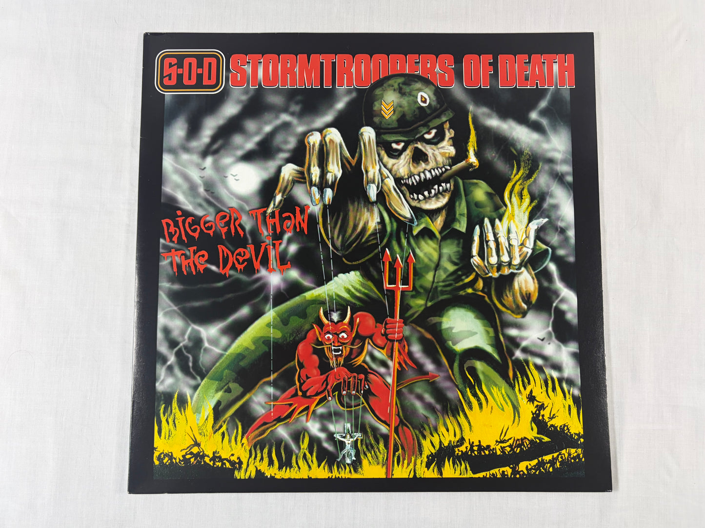 S.O.D. Stormtroopers Of Death Bigger Than The Devil 1999 Germany Original Vinyl LP Nuclear Blast