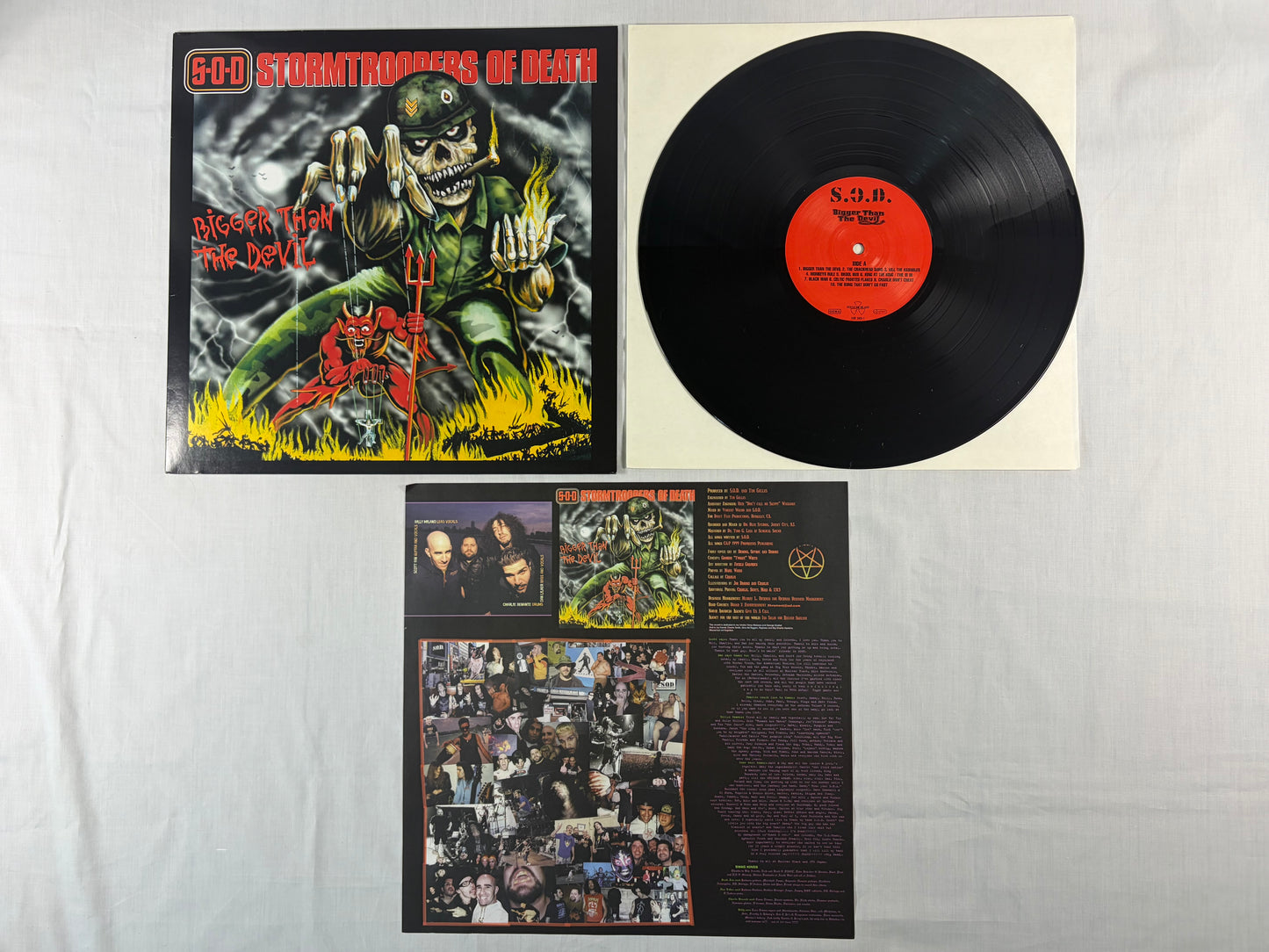 S.O.D. Stormtroopers Of Death Bigger Than The Devil 1999 Germany Original Vinyl LP Nuclear Blast