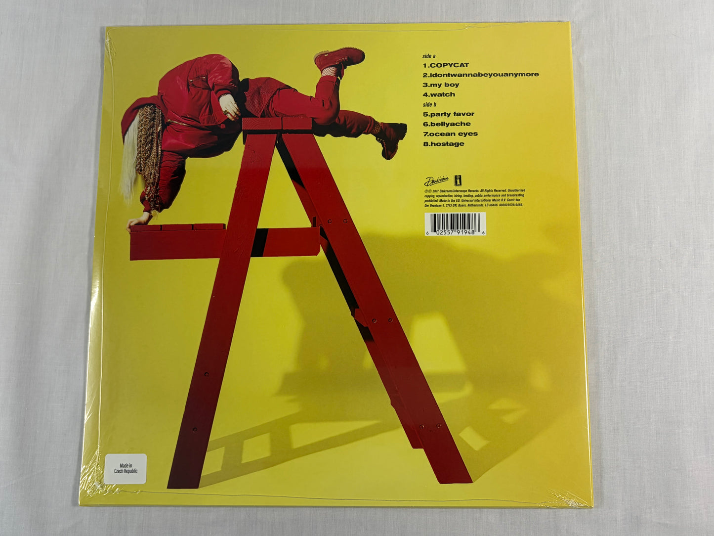 Billie Eilish Don't Smile At Me Japan Edition w/ OBI & Hype Sticker Vinyl LP 2017 EU Factory Sealed