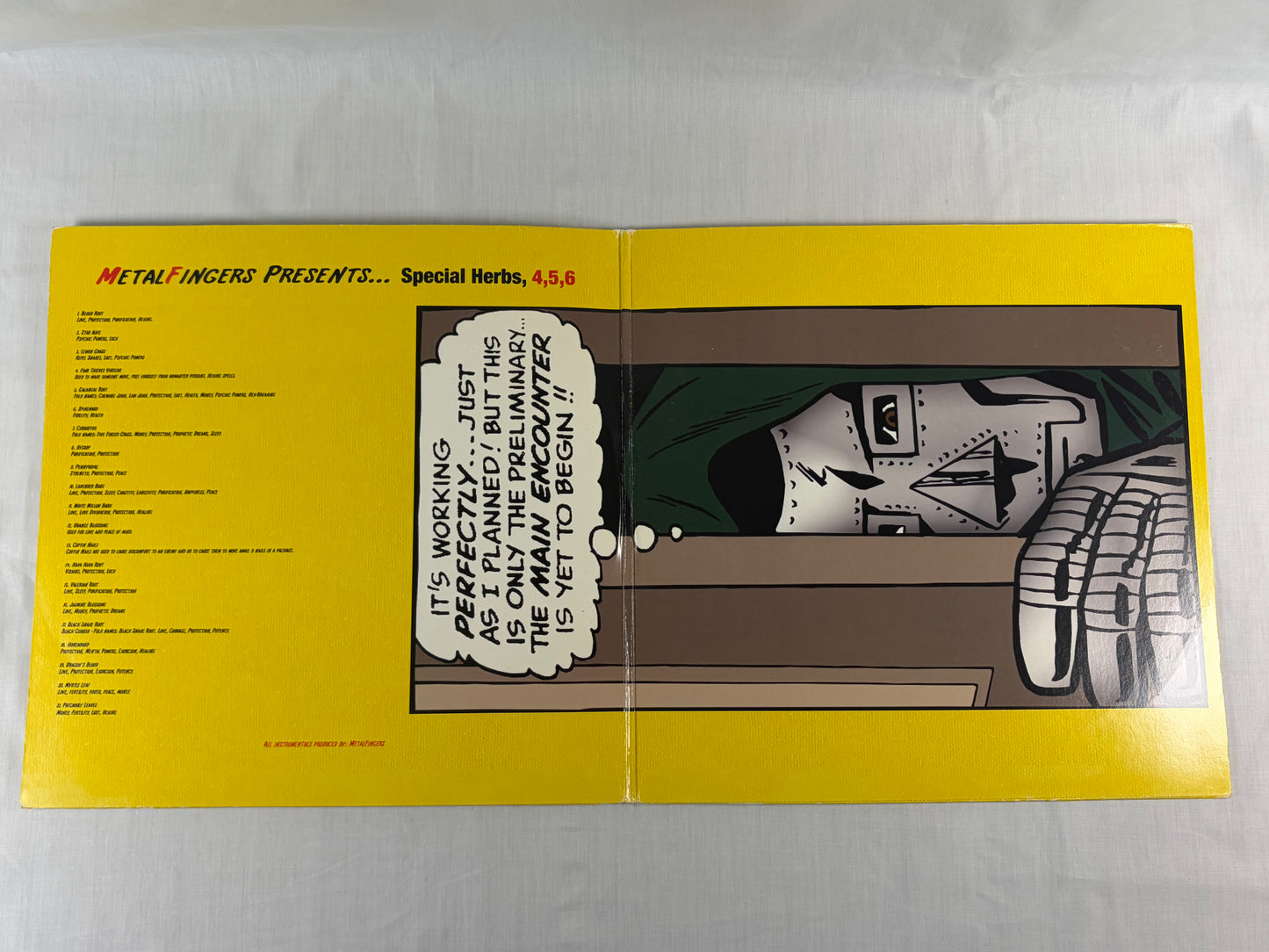 Metal Fingers MF DOOM Special Herbs 4, 5, 6 2003 Germany 2xLP Vinyl Gatefold Original Pressing