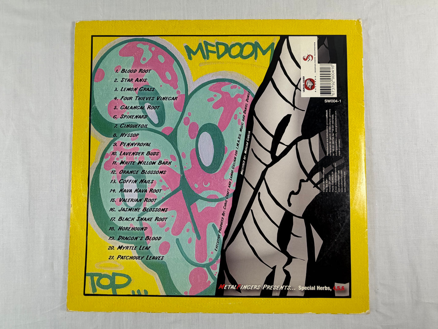 Metal Fingers MF DOOM Special Herbs 4, 5, 6 2003 Germany 2xLP Vinyl Gatefold Original Pressing