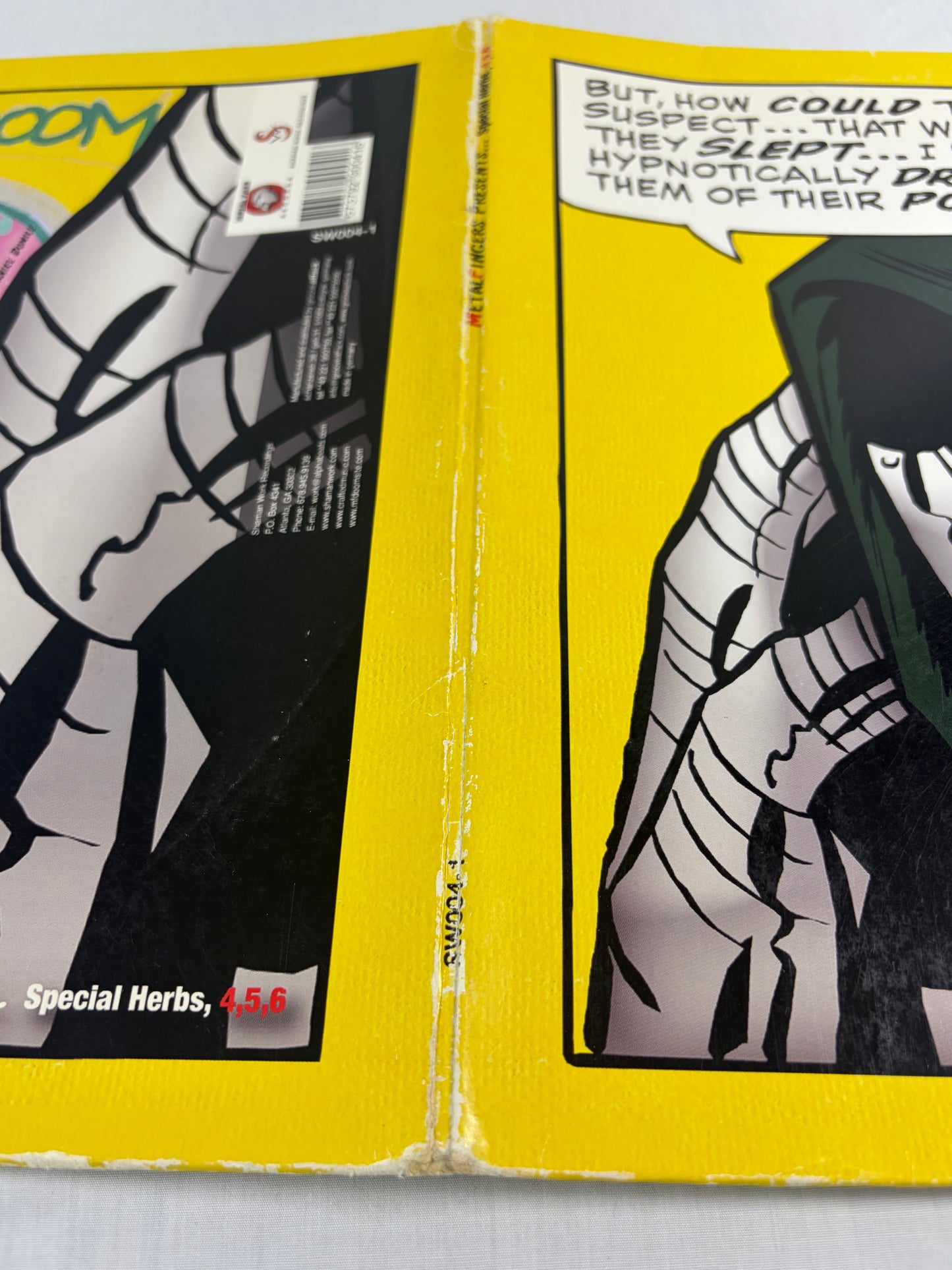 Metal Fingers MF DOOM Special Herbs 4, 5, 6 2003 Germany 2xLP Vinyl Gatefold Original Pressing