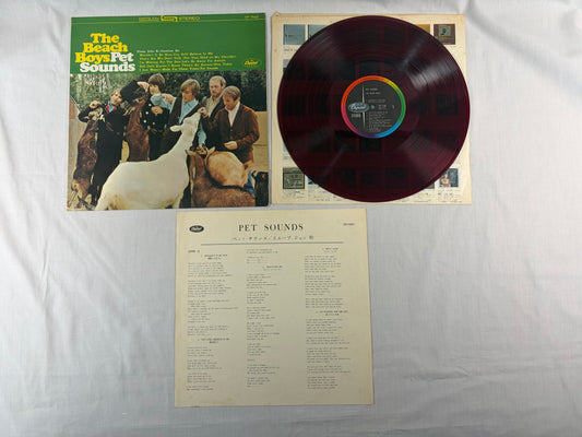 The Beach Boys Pet Sounds Japan Red Vinyl LP 1966 Capitol Records Toshiba Ever Clean 1st Press