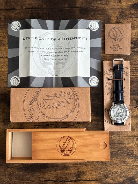 Grateful Dead Official Watch Steal Your Face Limited Edition to 5000 PR-1017 Unused