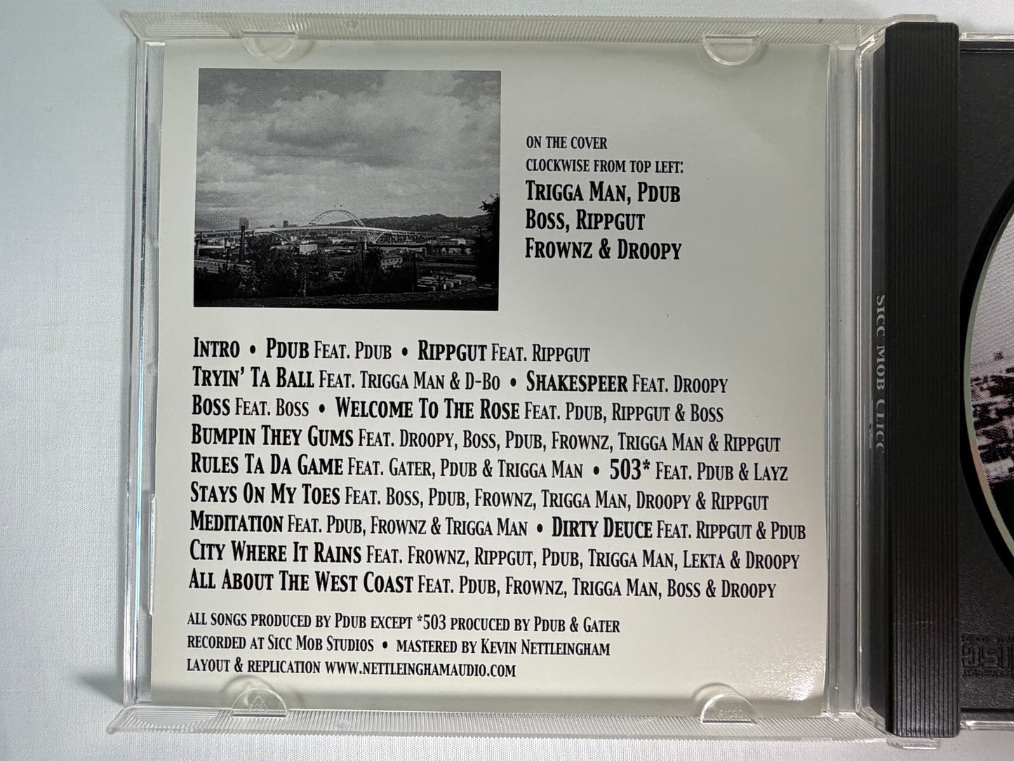 Sicc Mob Clicc Executed By PDUB CD 2002 Sicc Mob Underground G Rap Gangsta Rap Hip Hop