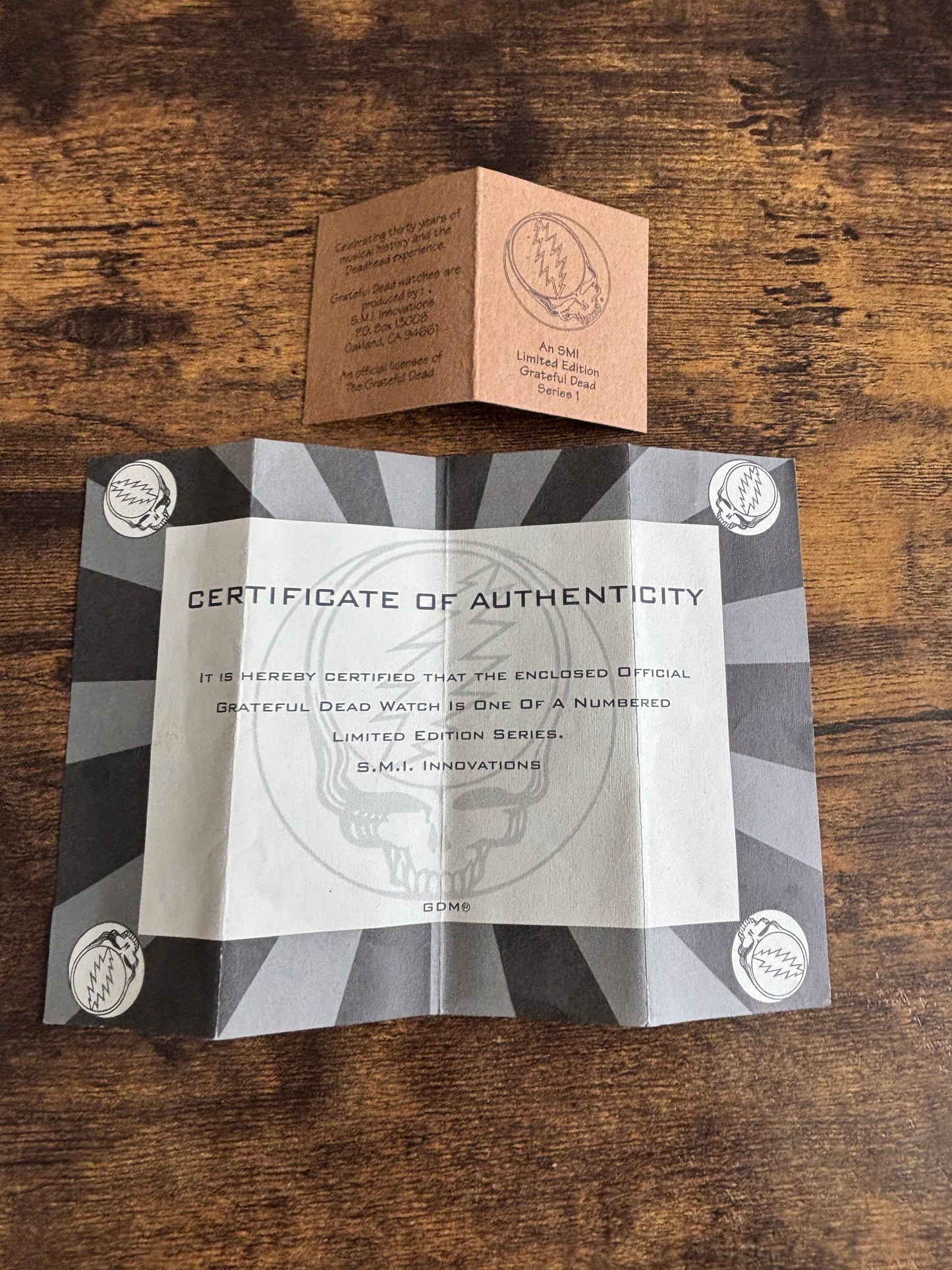 Grateful Dead Official Watch Steal Your Face Limited Edition to 5000 PR-1017 Unused
