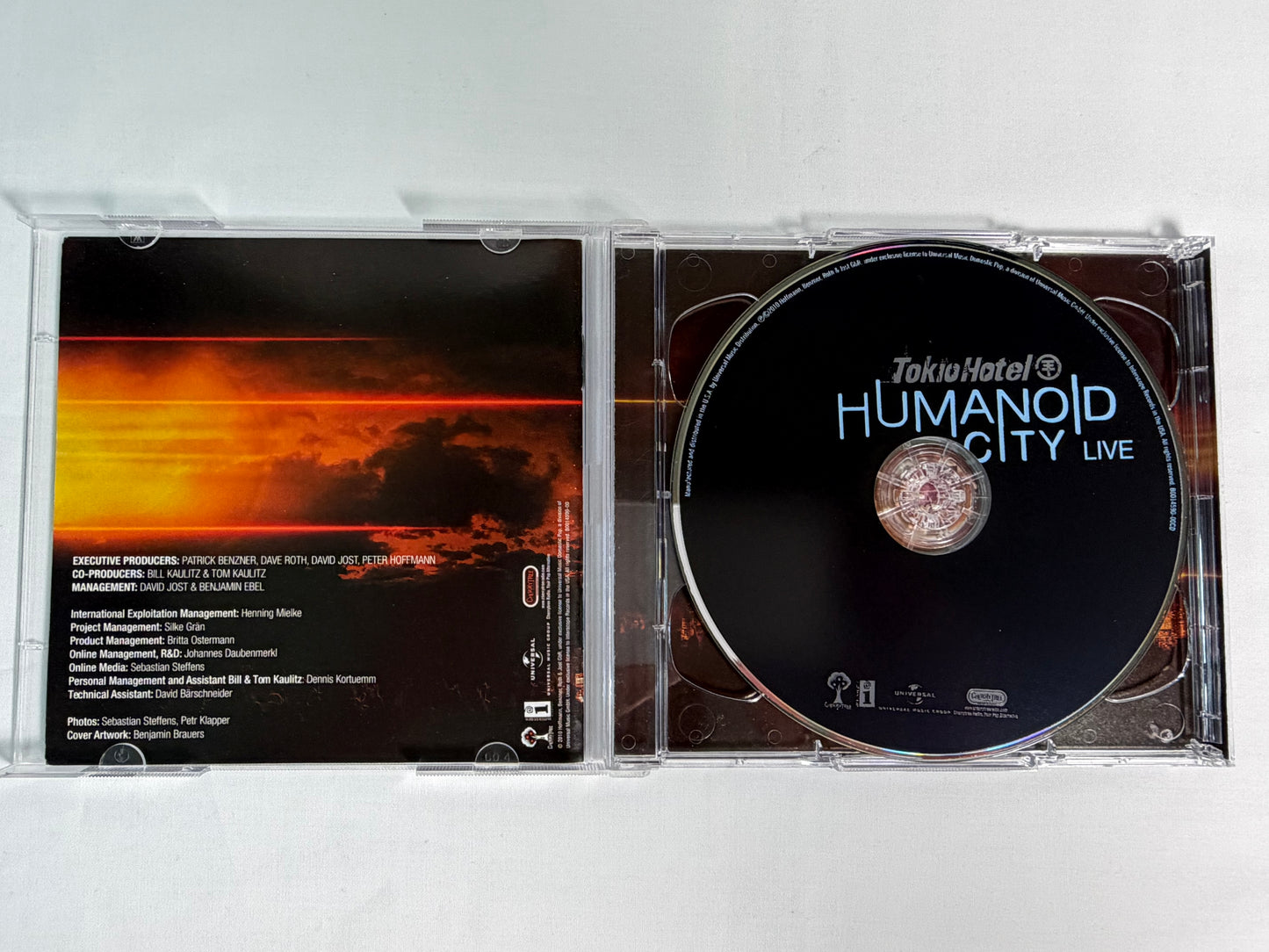 Tokio Hotel Humanoid City Live CD DVD Set 2010 Interscope Universal Milan Performance
