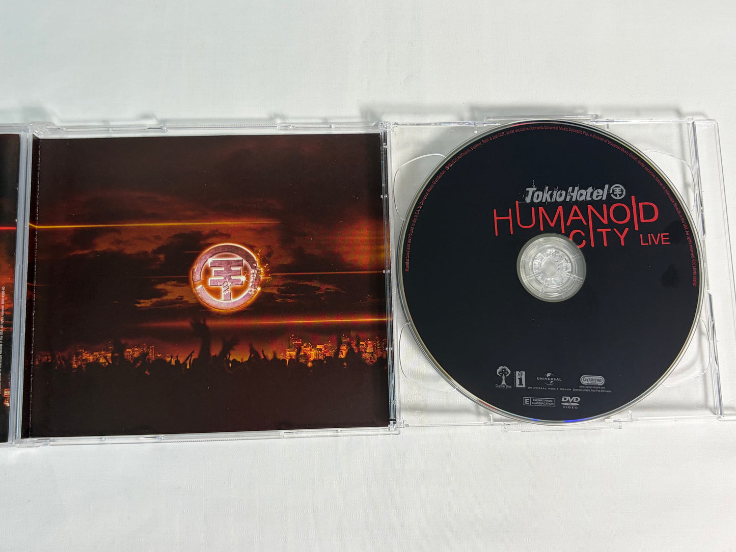Tokio Hotel Humanoid City Live CD DVD Set 2010 Interscope Universal Milan Performance